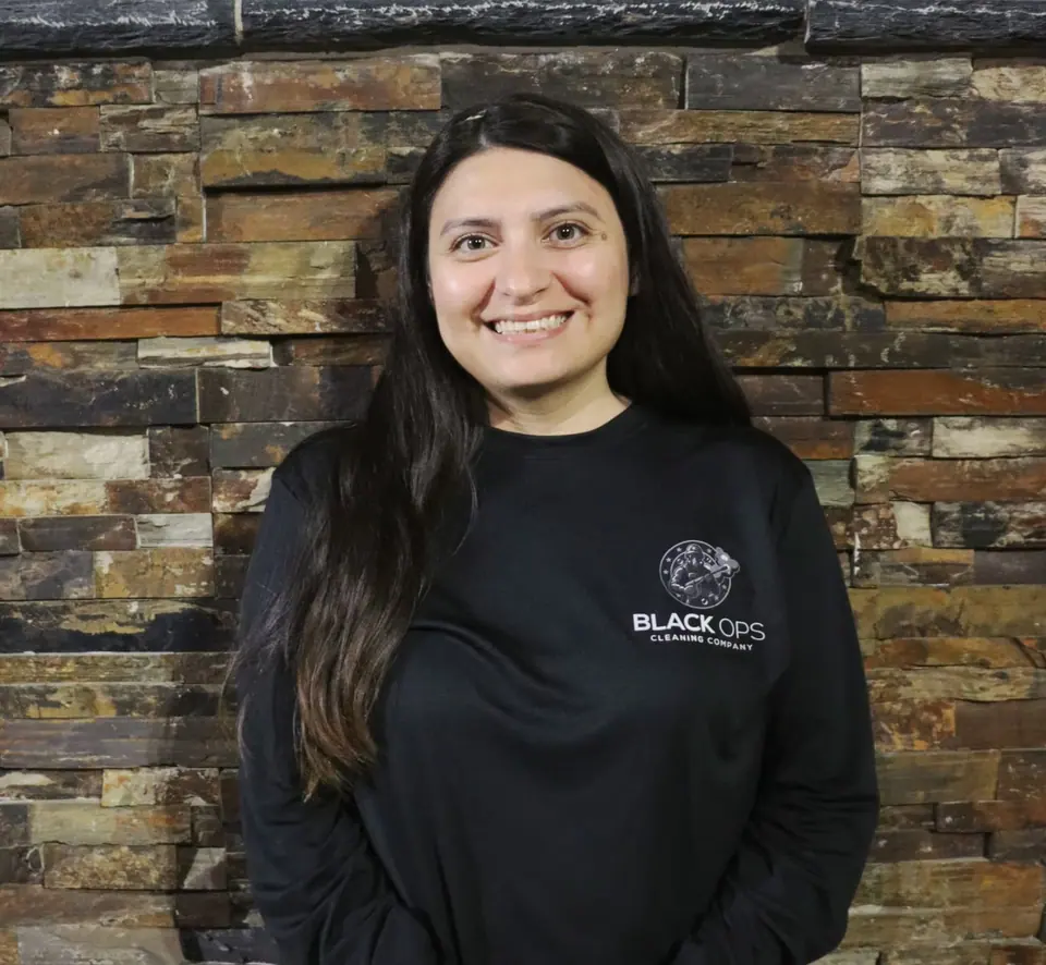 Sheyla Reyes, Commercial Cleaning Technician at Black Ops Cleaning Company.