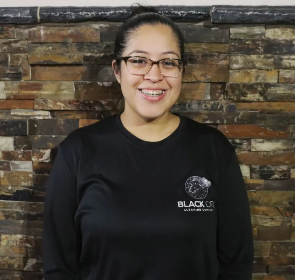 Erika Kwan, Commercial Cleaning Technician at Black Ops Cleaning Company.