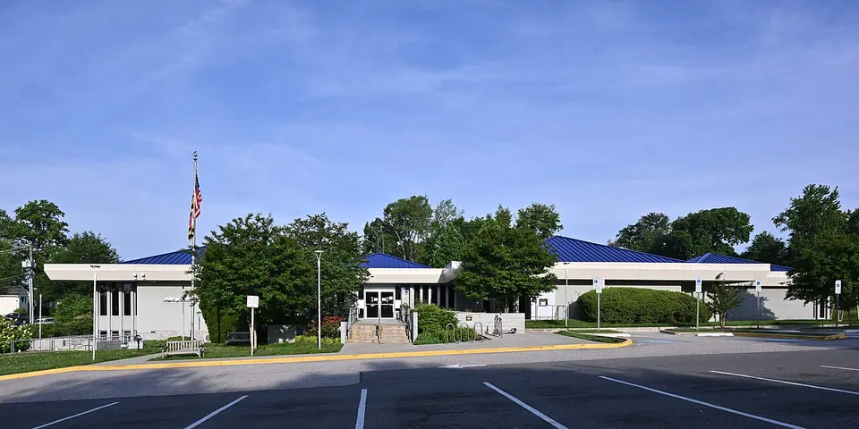 Aspen Hill Library on Aspen Hill Road in Aspen Hill, Maryland.