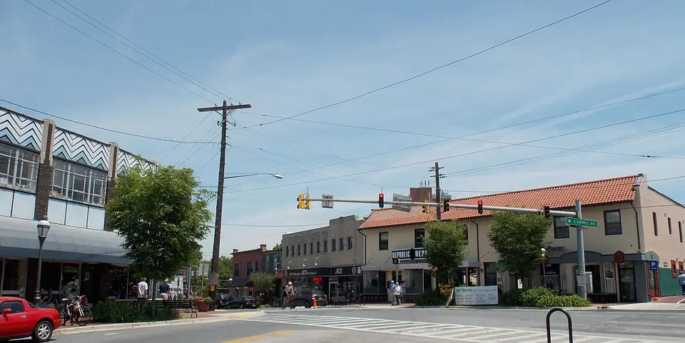 Downtown Takoma Park, Maryland.