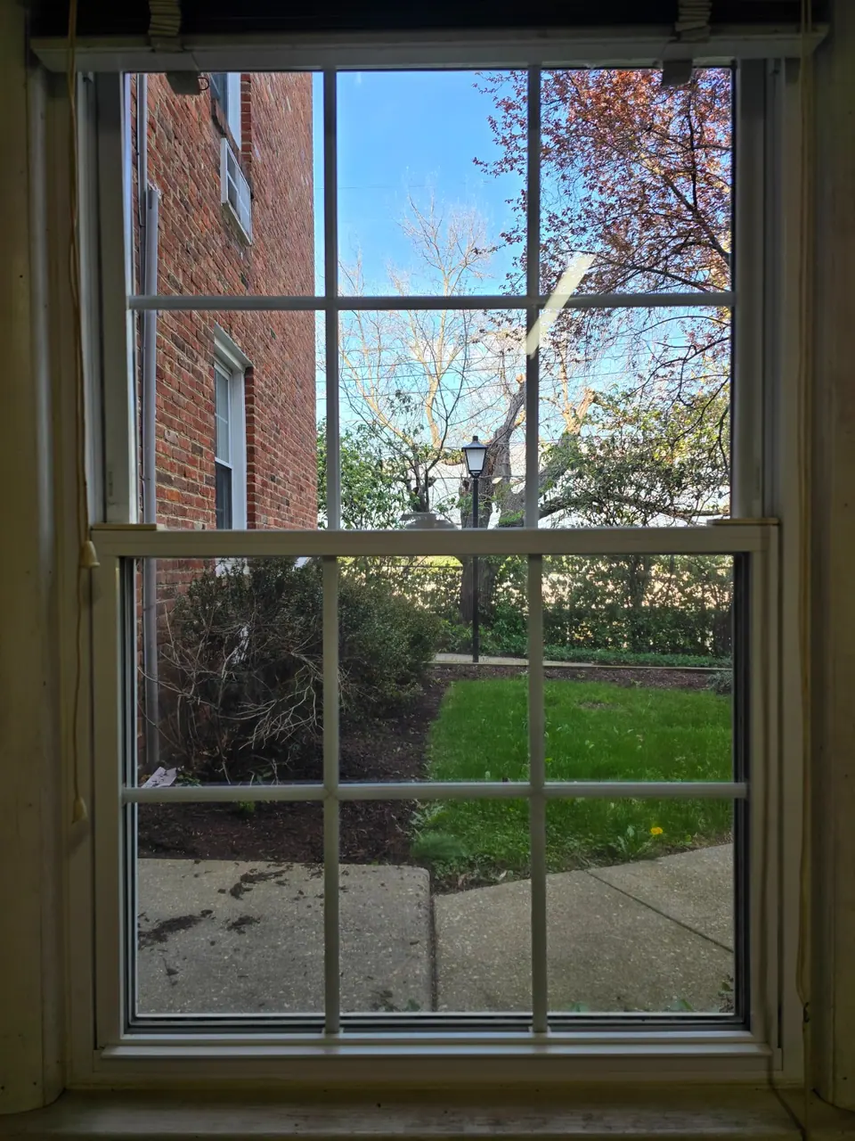 The same interior window after cleaning.